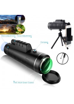  40X Zoom Monocular Mobile Phone Telescope Lens 40x60 For Smartphones Camera lenses Outdoor Hunting, 40XD